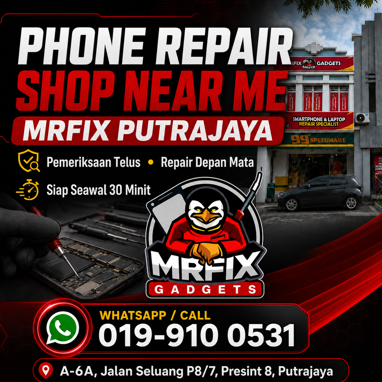 Phone Repair Shop Near Me Putrajaya | MRFIX