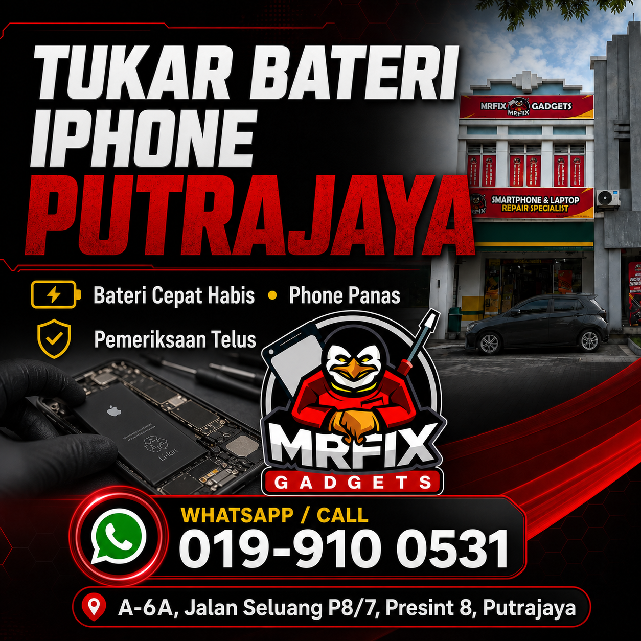 Tukar Bateri iPhone Putrajaya: Apa Perlu Tahu