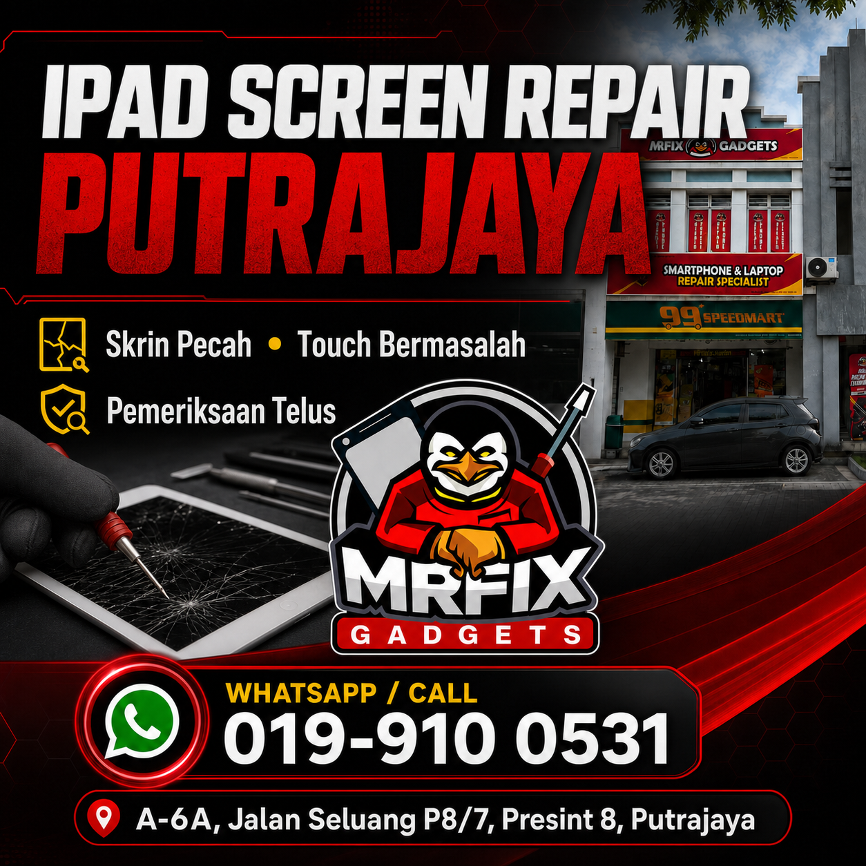 iPad Screen Repair Putrajaya | Skrin Pecah