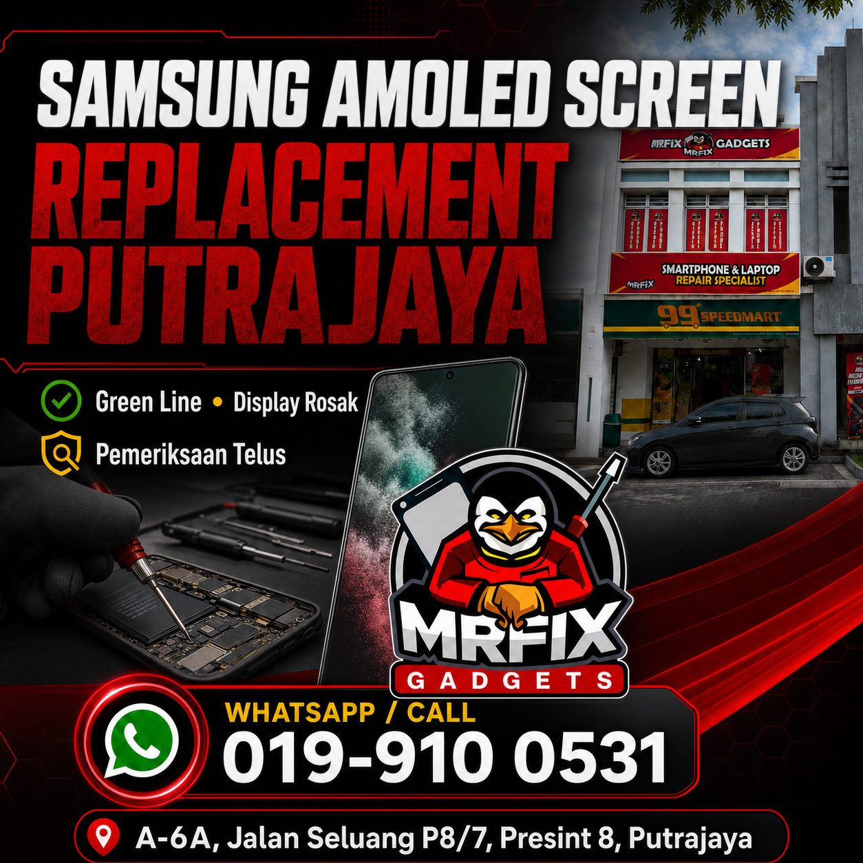 Samsung AMOLED Screen Replacement Putrajaya