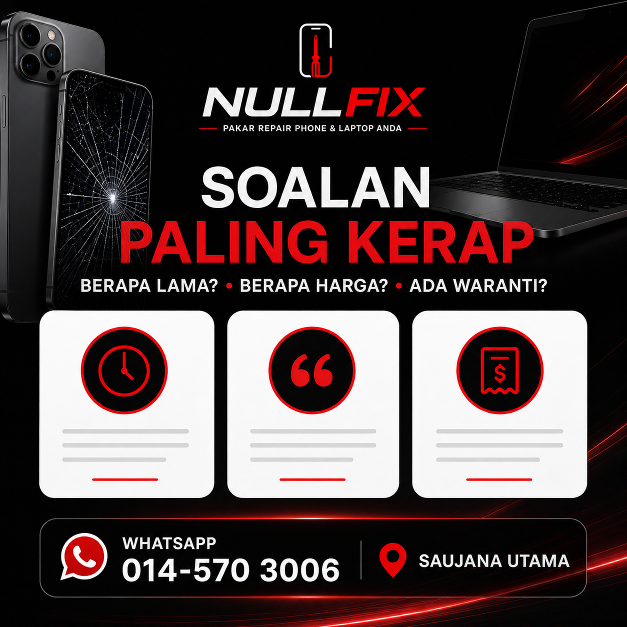 Soalan Paling Kerap Sebelum Repair Phone