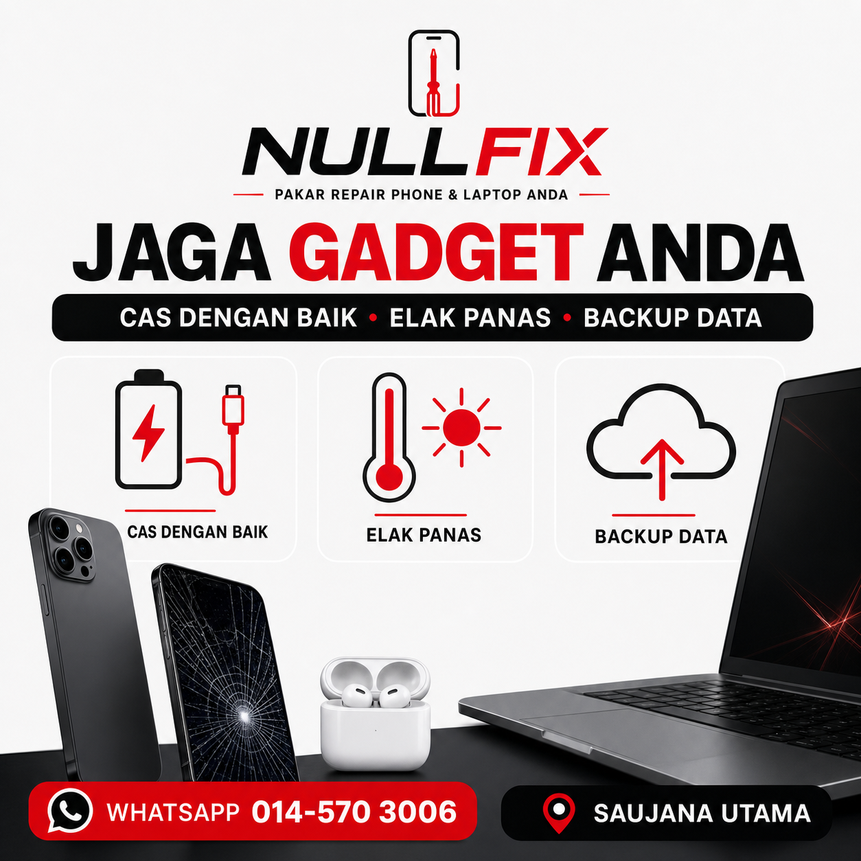 Jaga Gadget: Cas Dengan Baik, Elak Panas dan Backup Data