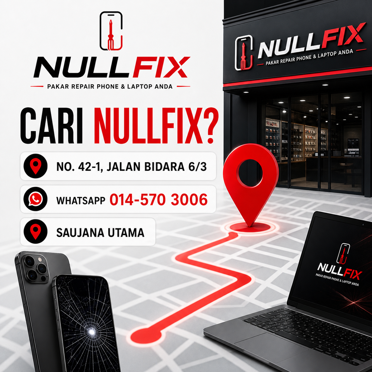 Cara Ke NULLFIX Saujana Utama