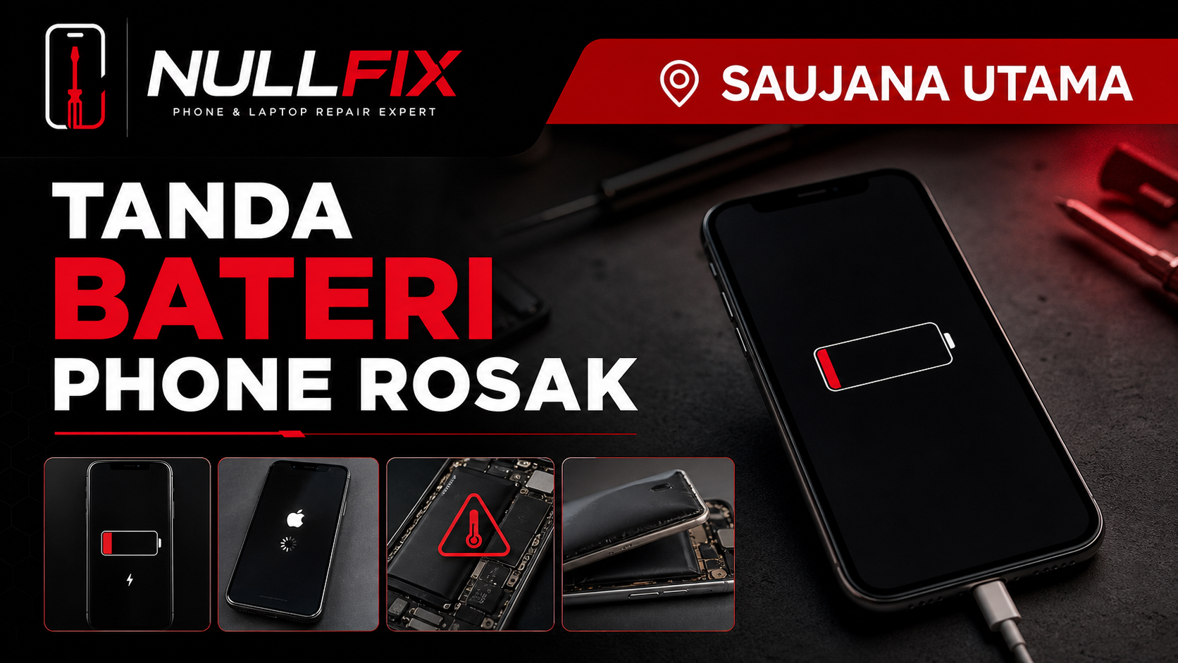 Tanda bateri phone rosak cepat habis panas dan kembung