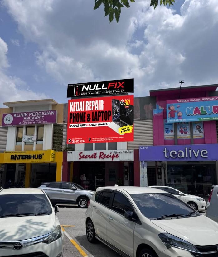 Kedai NullFix — baiki, jual & beli telefon dan laptop di Bandar Saujana Utama